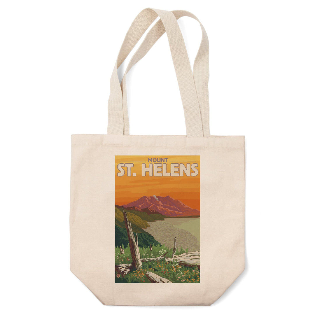 Mount St. Helens, Washington, Sunset View, Tote Bag Totes Lantern Press 