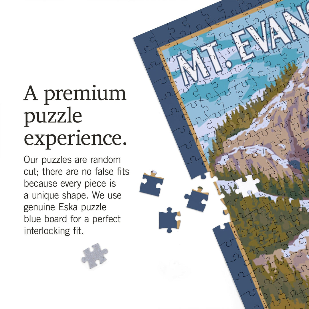Mt. Evans, Colorado, Bighorn Sheep, Jigsaw Puzzle Puzzle Lantern Press 