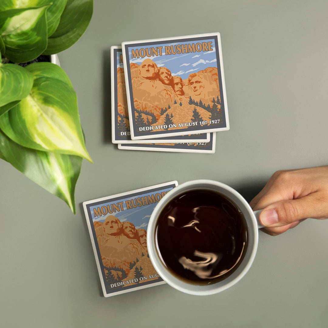 Mt Rushmore National Memorial, South Dakota, Coasters Coasters Lantern Press 