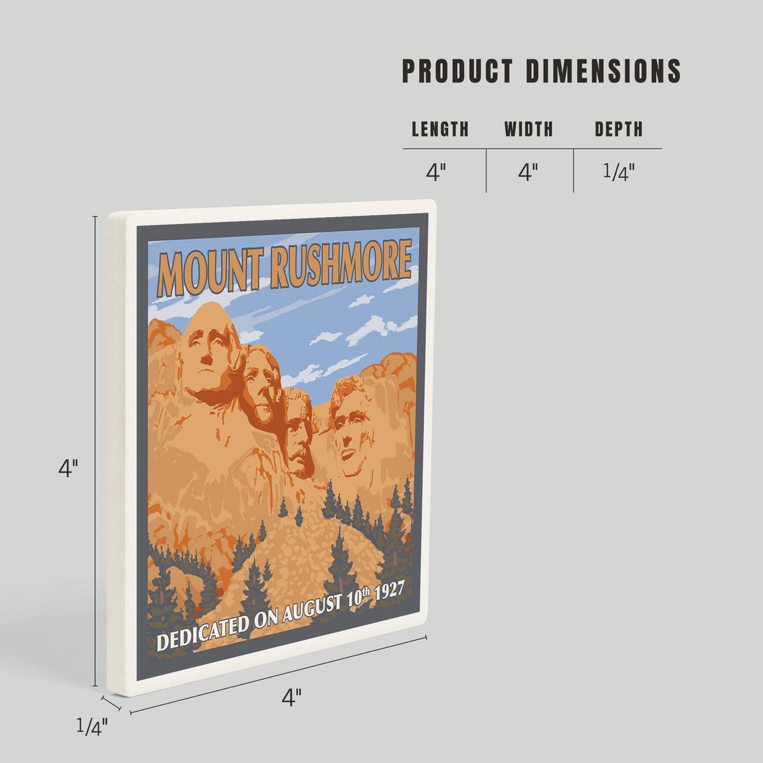 Mt Rushmore National Memorial, South Dakota, Coasters Coasters Lantern Press 
