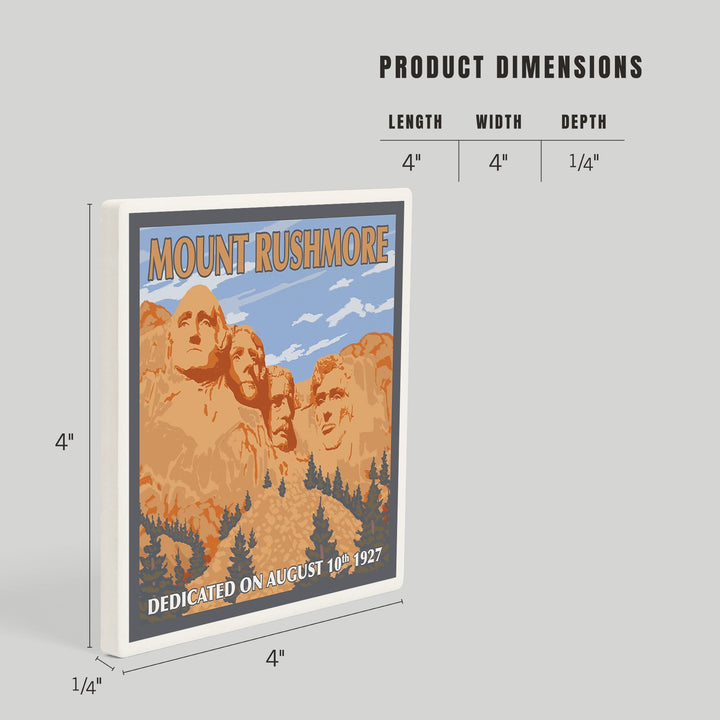 Mt Rushmore National Memorial, South Dakota, Coasters Coasters Lantern Press 