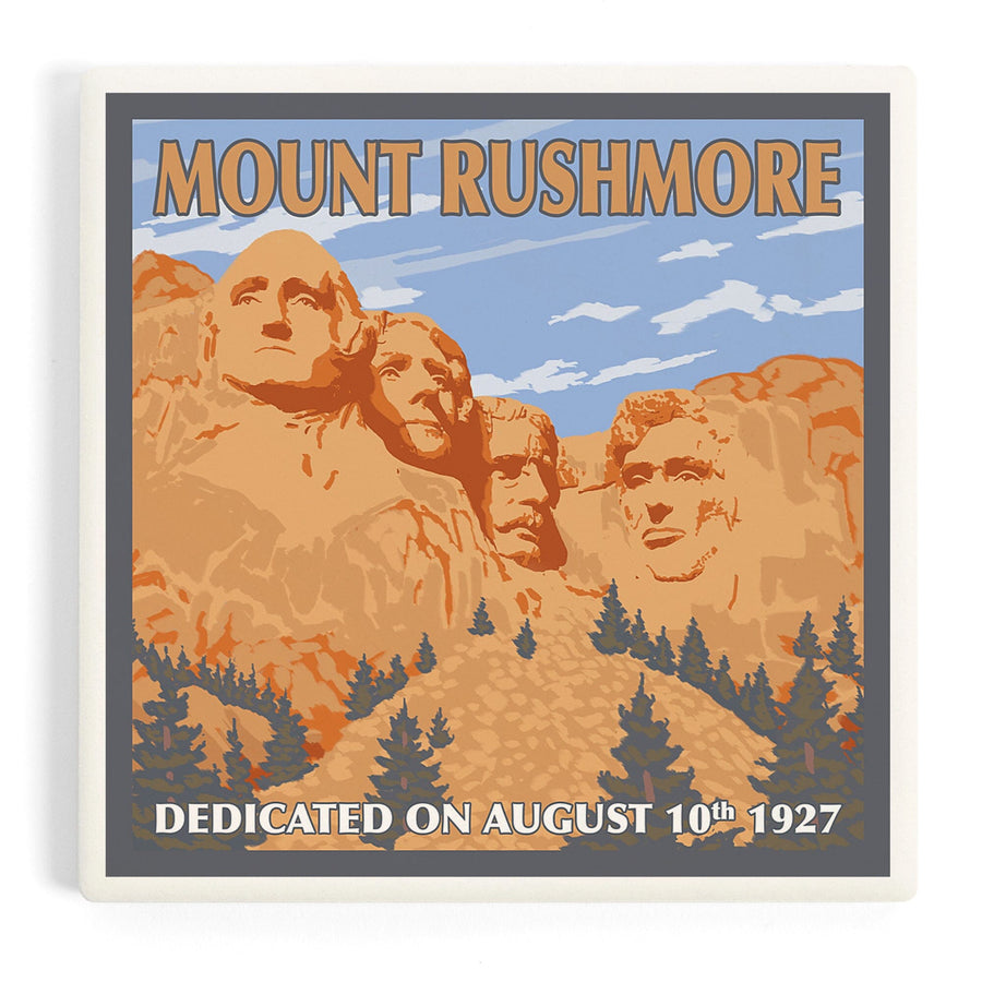 Mt Rushmore National Memorial, South Dakota, Coasters Coasters Lantern Press 
