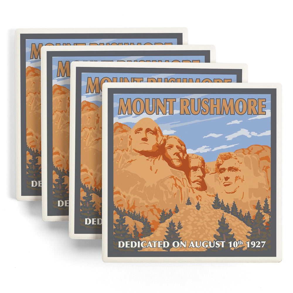 Mt Rushmore National Memorial, South Dakota, Coasters Coasters Lantern Press 