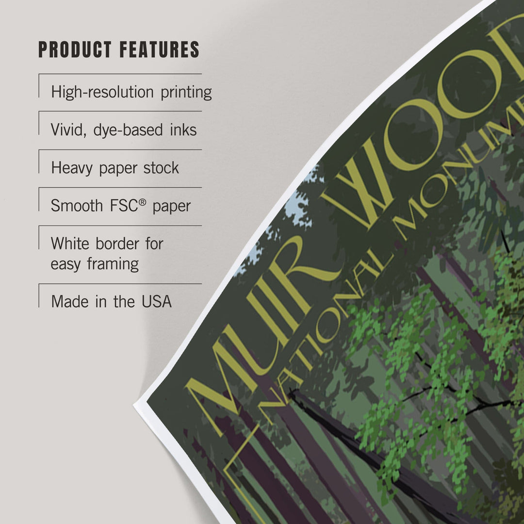 Muir Woods National Monument, California, Blue Heron, Art & Giclee Prints Art Lantern Press 