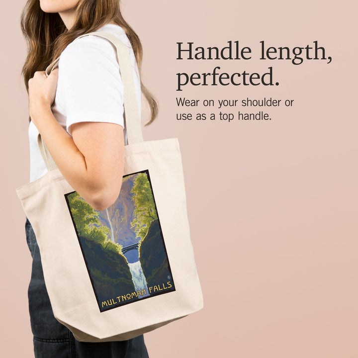 Multnomah Falls, Oregon, Tote Bag Totes Lantern Press 