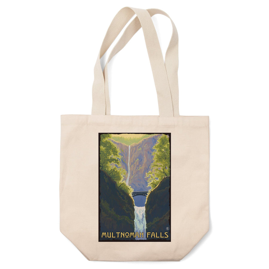 Multnomah Falls, Oregon, Tote Bag Totes Lantern Press 