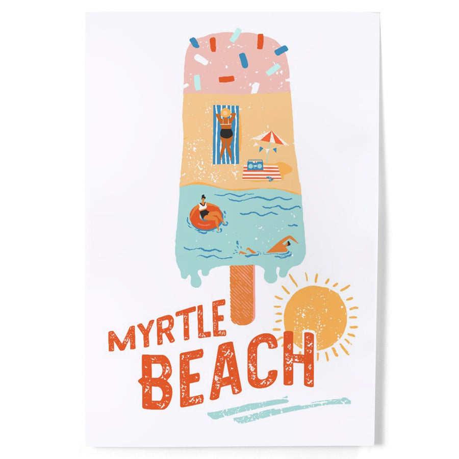 Myrtle Beach, South Carolina, Ice Cream, Art & Giclee Prints Art Lantern Press 
