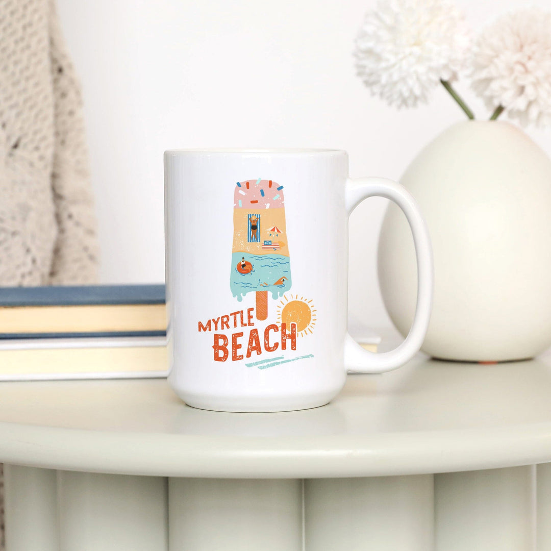 Myrtle Beach, South Carolina, Ice Cream, Lantern Press Artwork, Ceramic Mug Mugs Lantern Press 