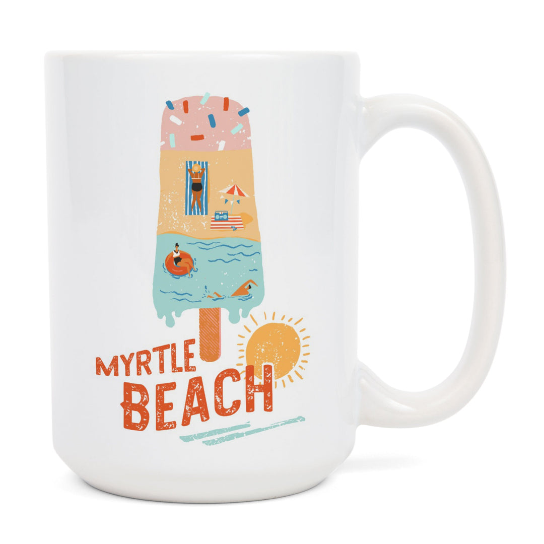 Myrtle Beach, South Carolina, Ice Cream, Lantern Press Artwork, Ceramic Mug Mugs Lantern Press 