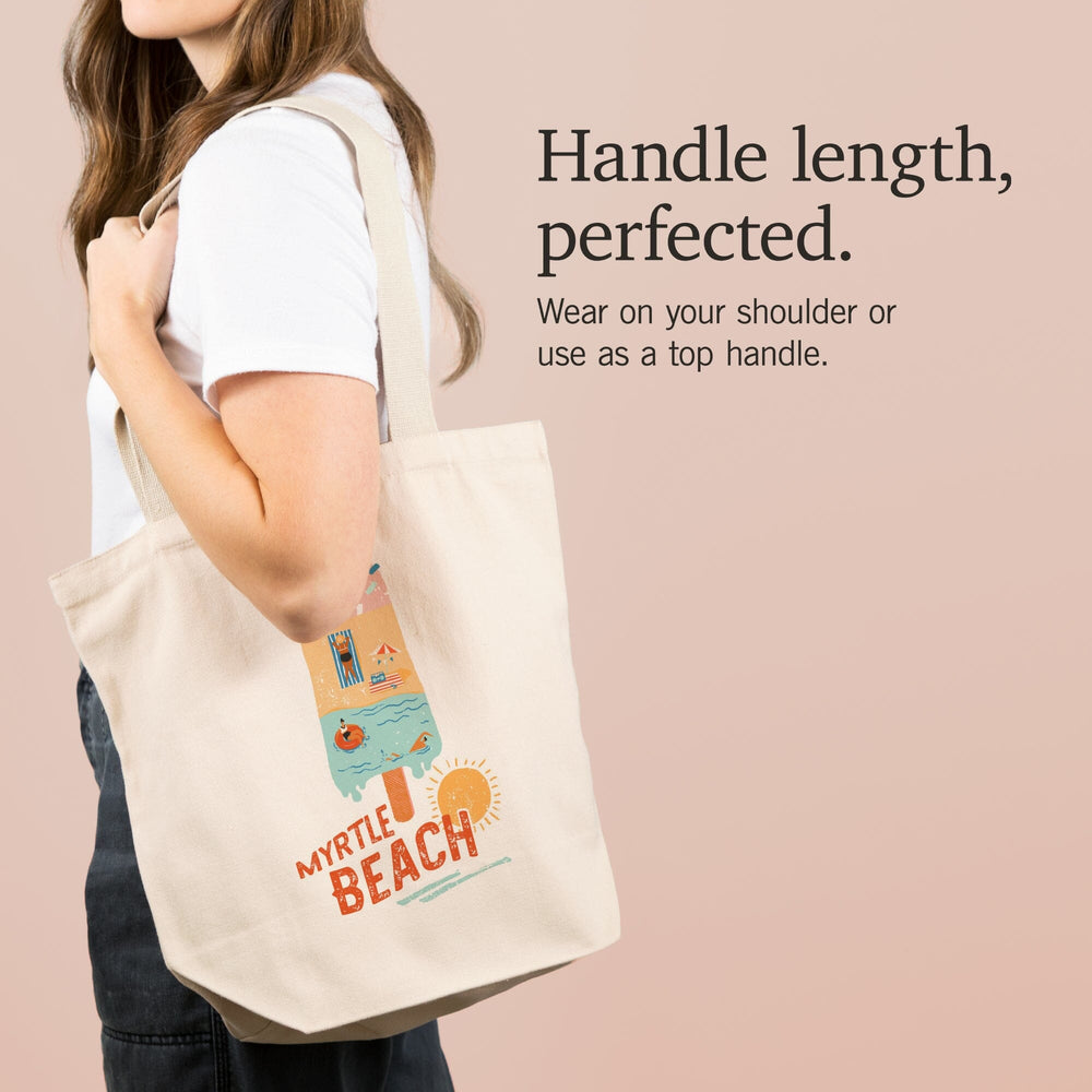 Myrtle Beach, South Carolina, Ice Cream, Tote Bag Totes Lantern Press 