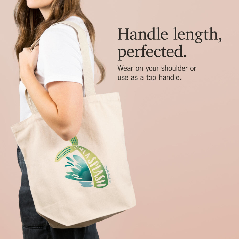 Myrtle Beach, South Carolina, Mer-Mazing Collection, Make a Splash,, Tote Bag Totes Lantern Press 