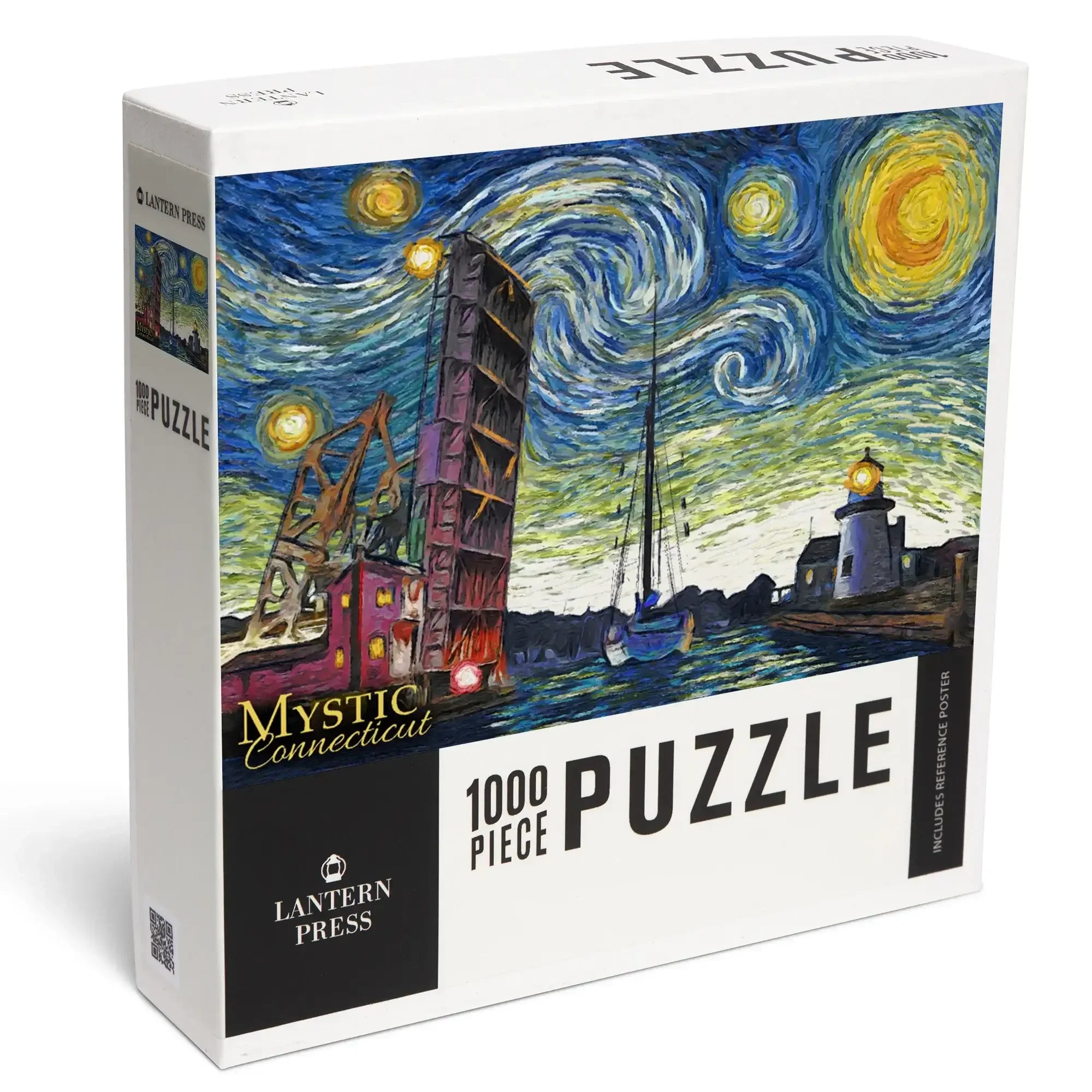 Mystic, Connecticut, Starry Night, 1000 piece jigsaw puzzle