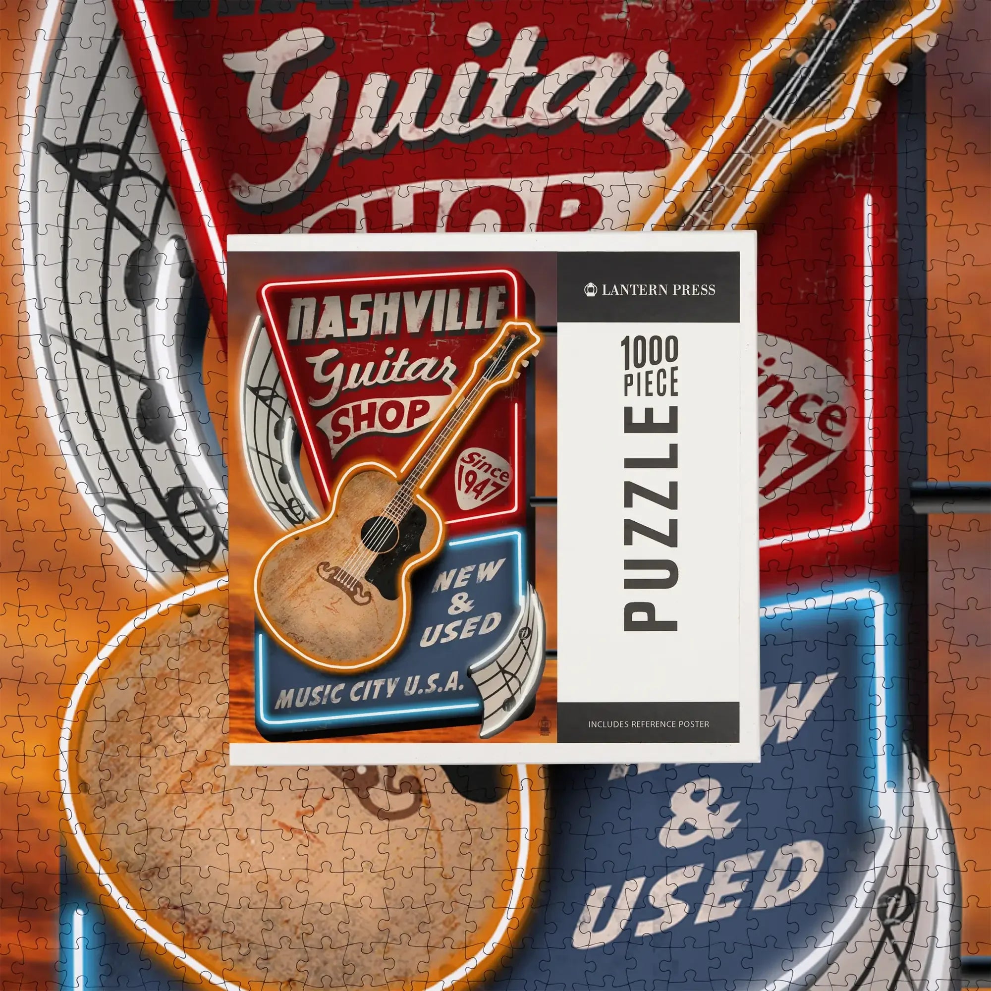 Nashville, Tennessee, Acoustic Guitar Music Shop, 1000 piece