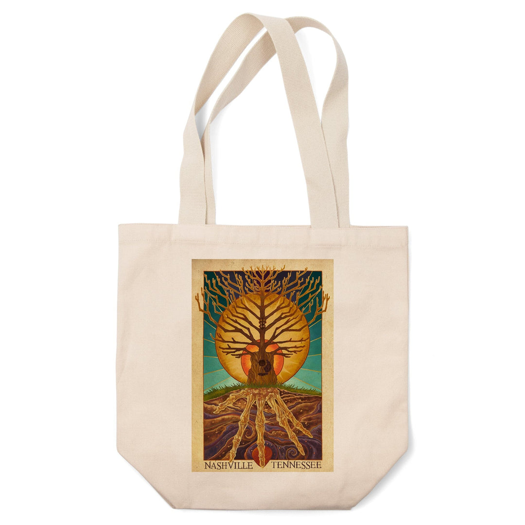 Nashville, Tennessee, Guitar Tree, Tote Bag Totes Lantern Press 