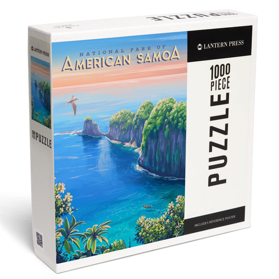 National Park of American Samoa, Oil Painting, Jigsaw Puzzle Puzzle Lantern Press 