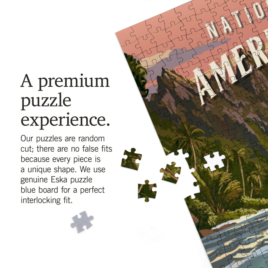 National Park of American Samoa, Painterly National Park Series, Jigsaw Puzzle Puzzle Lantern Press 