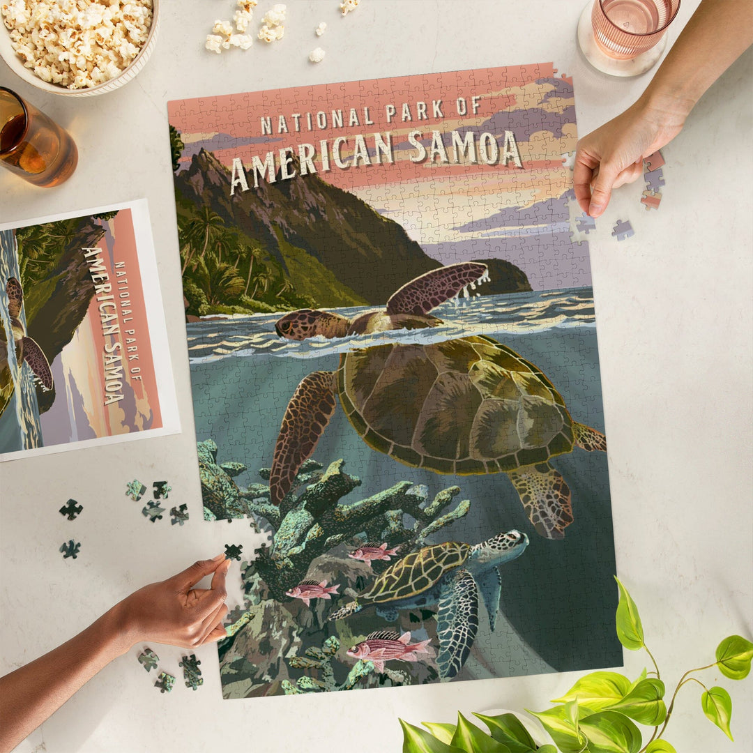 National Park of American Samoa, Painterly National Park Series, Jigsaw Puzzle Puzzle Lantern Press 