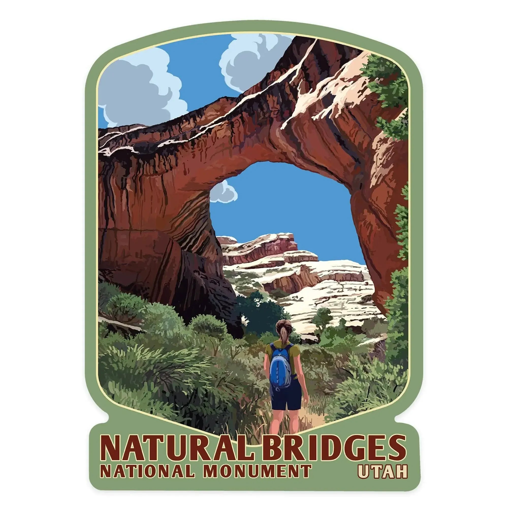 Natural Bridges National Monument, Utah, Sipapu Bridge, Contour ...