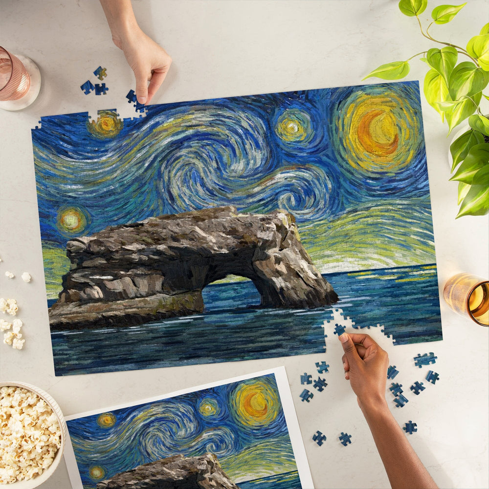 Natural Bridges, Starry Night Series, Jigsaw Puzzle Puzzle Lantern Press 