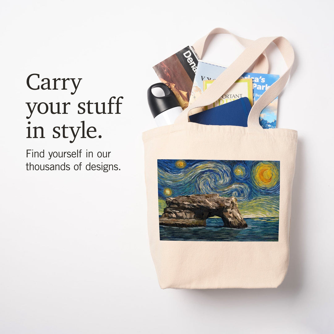 Natural Bridges, Starry Night Series, Tote Bag Totes Lantern Press 