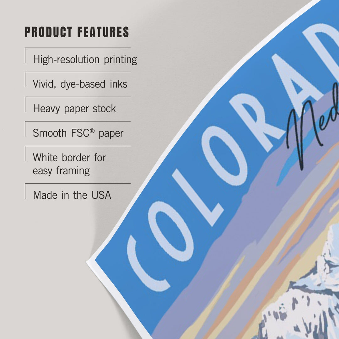 Nederland, Colorado, Moose, Winter Scene, Art & Giclee Prints Art Lantern Press 
