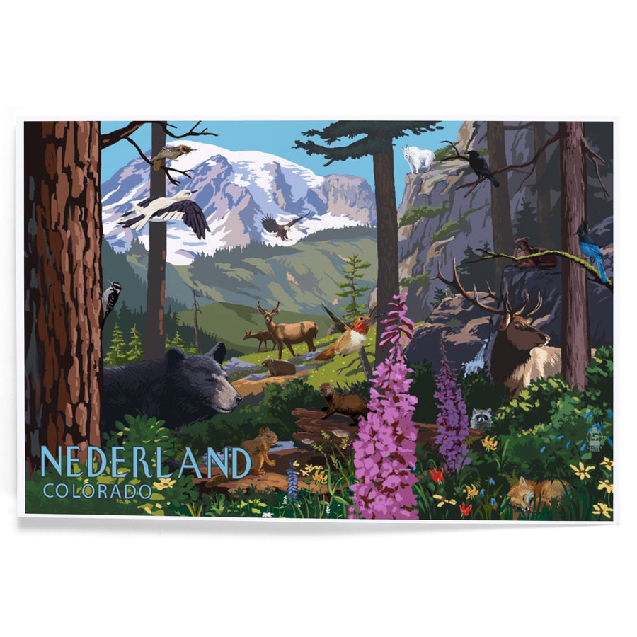Nederland, Colorado, Wildlife Utopia, Art & Giclee Prints Art Lantern Press 