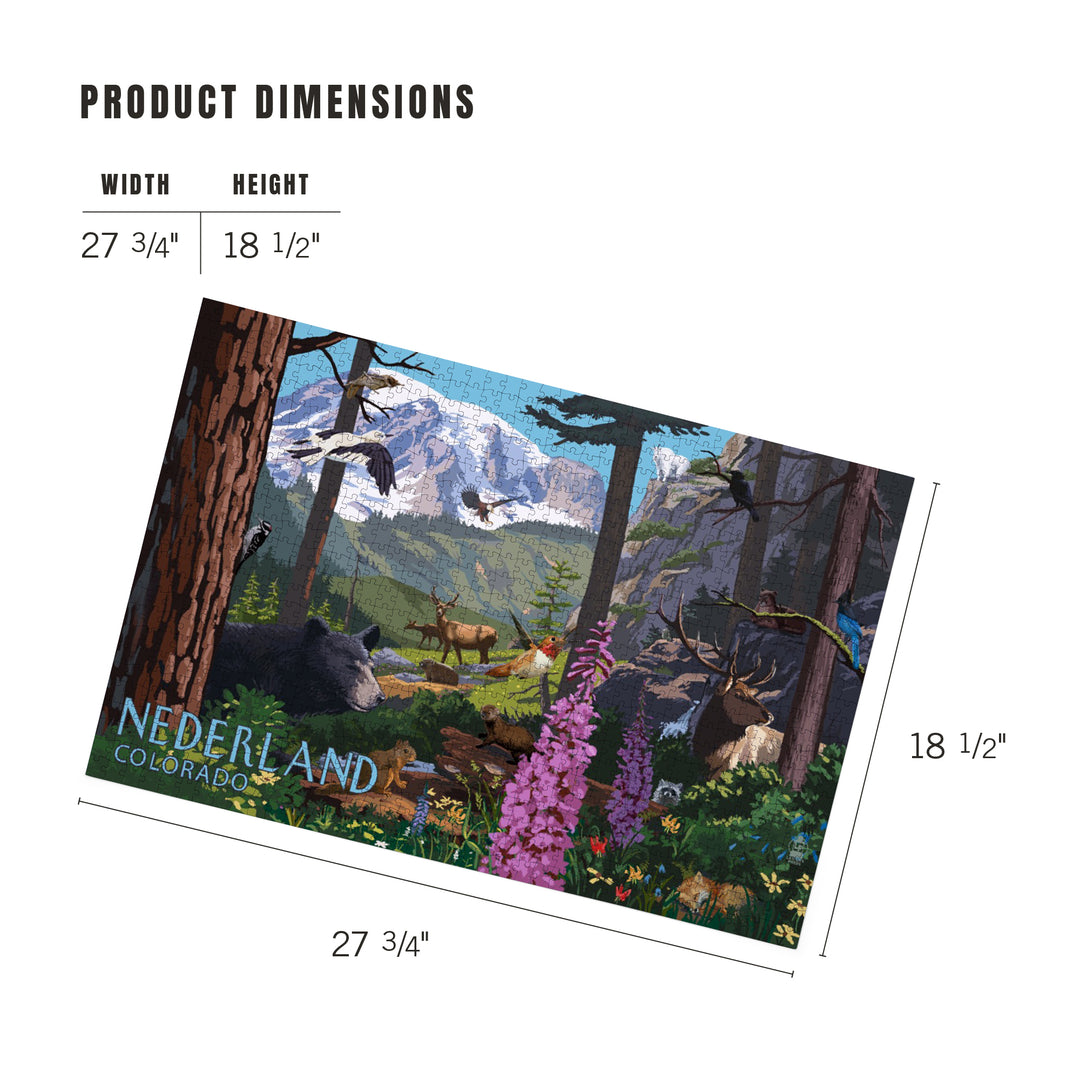 Nederland, Colorado, Wildlife Utopia, Jigsaw Puzzle Puzzle Lantern Press 