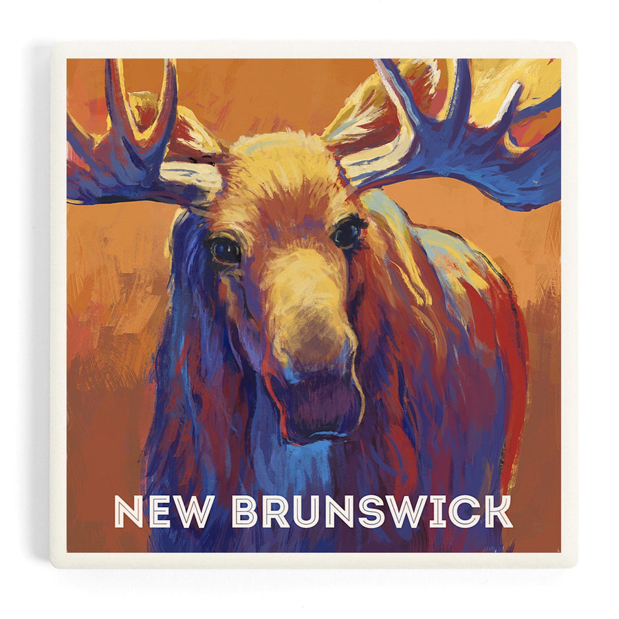 New Brunswick, Canada, Vivid Moose, Coasters Coasters Lantern Press 
