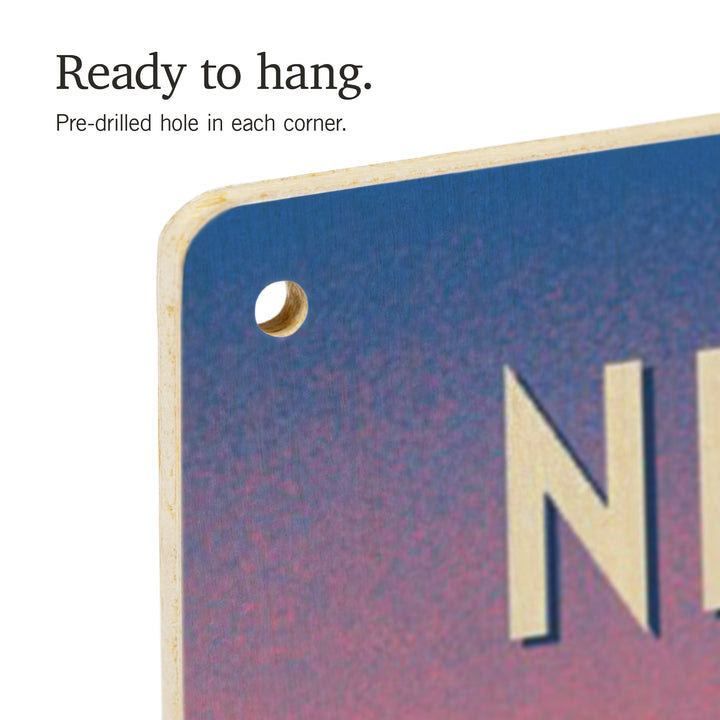 New Brunswick, Shred the Gnar, Snowboarding, Wood Signs and Postcards Wood Lantern Press 