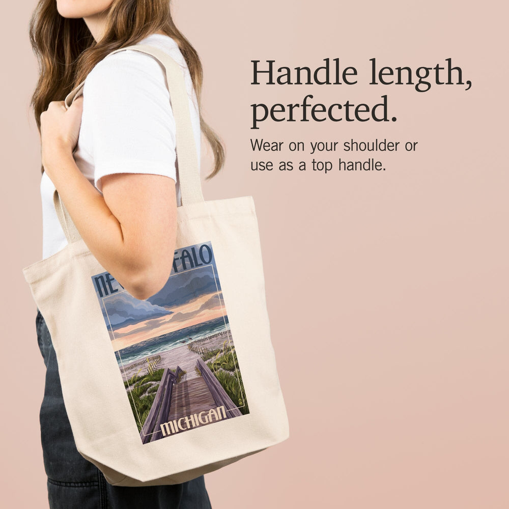 New Buffalo, Michigan, Beach Scene, Tote Bag Totes Lantern Press 