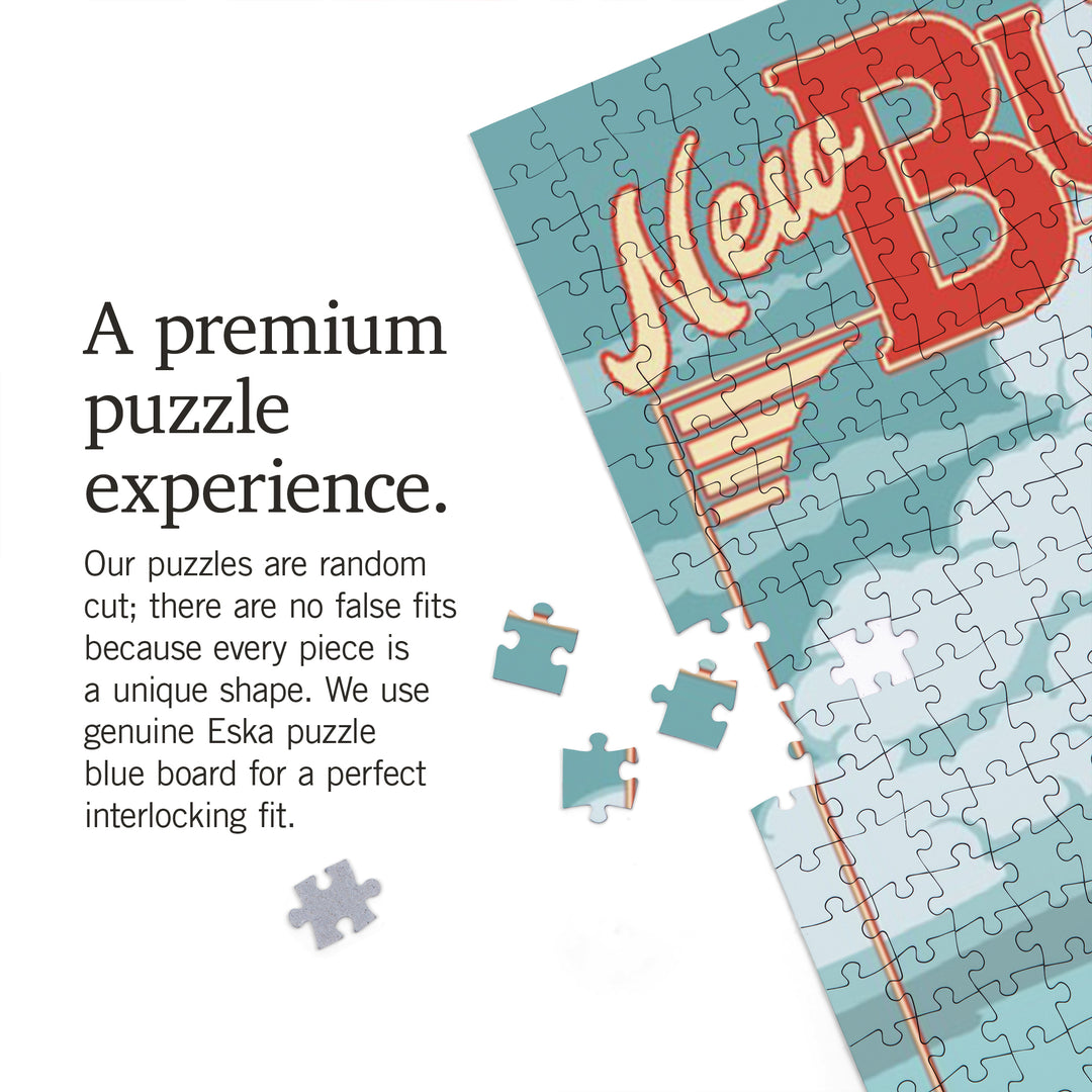 New Buffalo, Michigan, New Buffalo Lighthouse, Jigsaw Puzzle Puzzle Lantern Press 