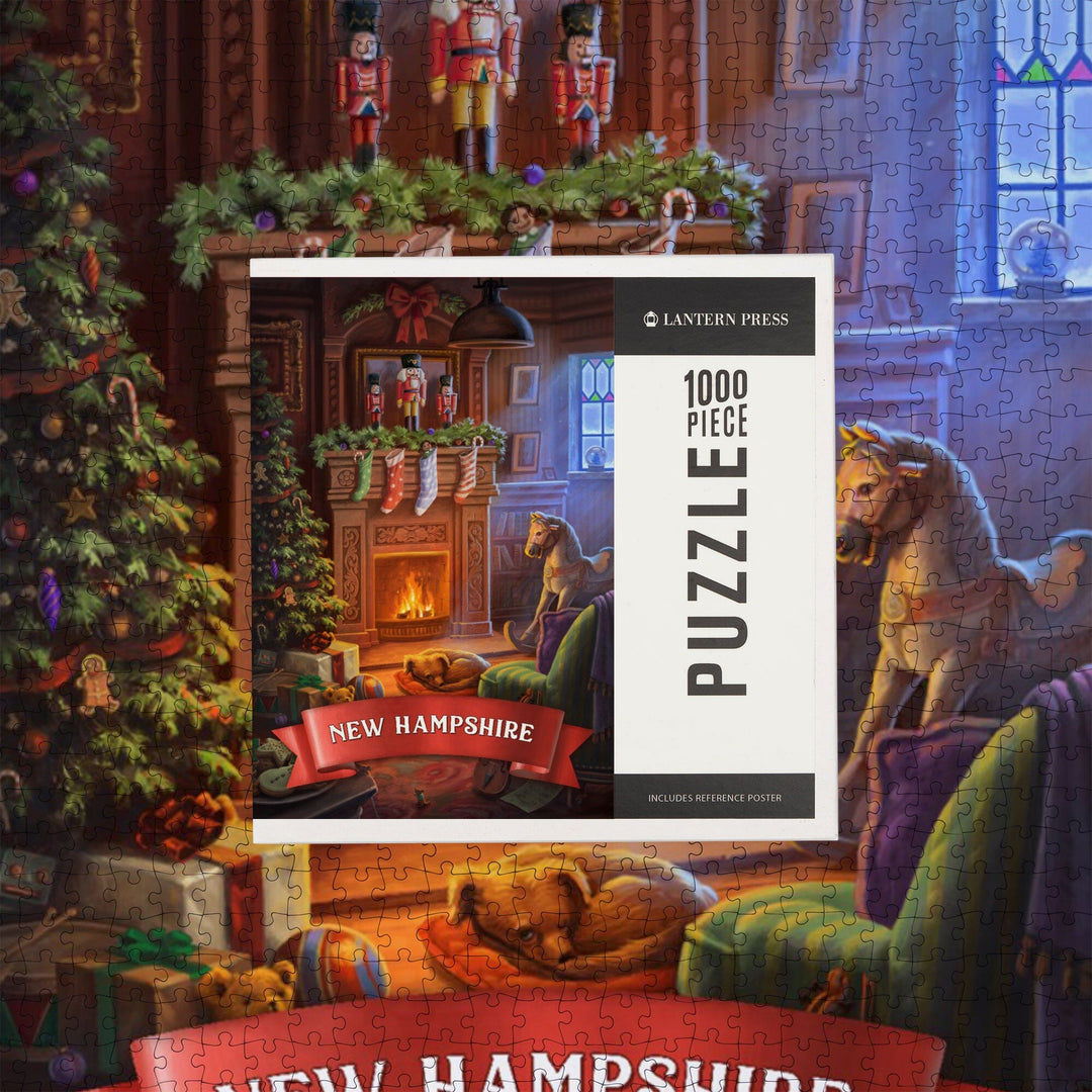 New Hampshire, Christmas Morning, Jigsaw Puzzle Puzzle Lantern Press 