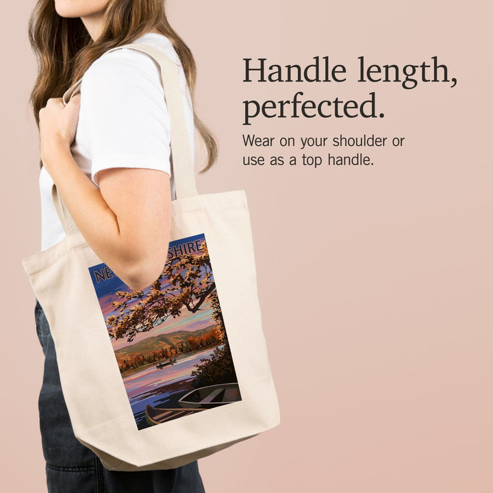 New Hampshire, Lake at Dusk, Tote Bag Totes Lantern Press 