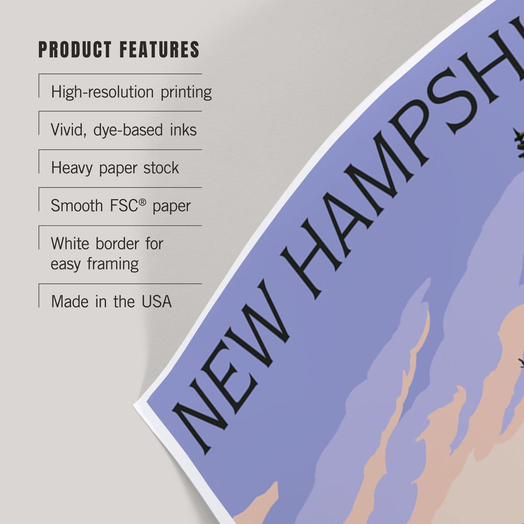 New Hampshire, Moose and Calf, Art & Giclee Prints Art Lantern Press 