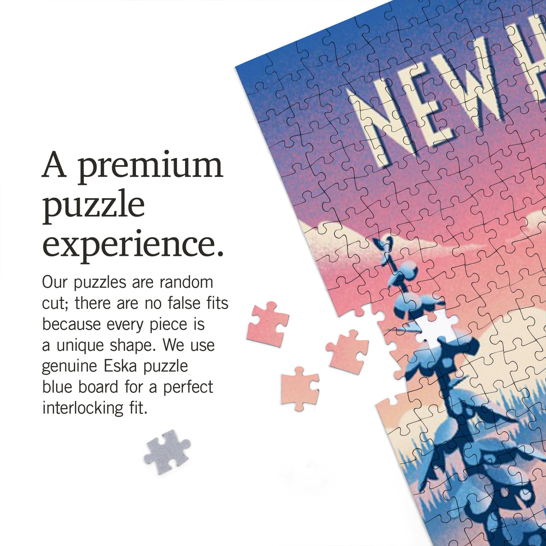 New Hampshire, Shred the Gnar, Snowboarding, Jigsaw Puzzle Puzzle Lantern Press 