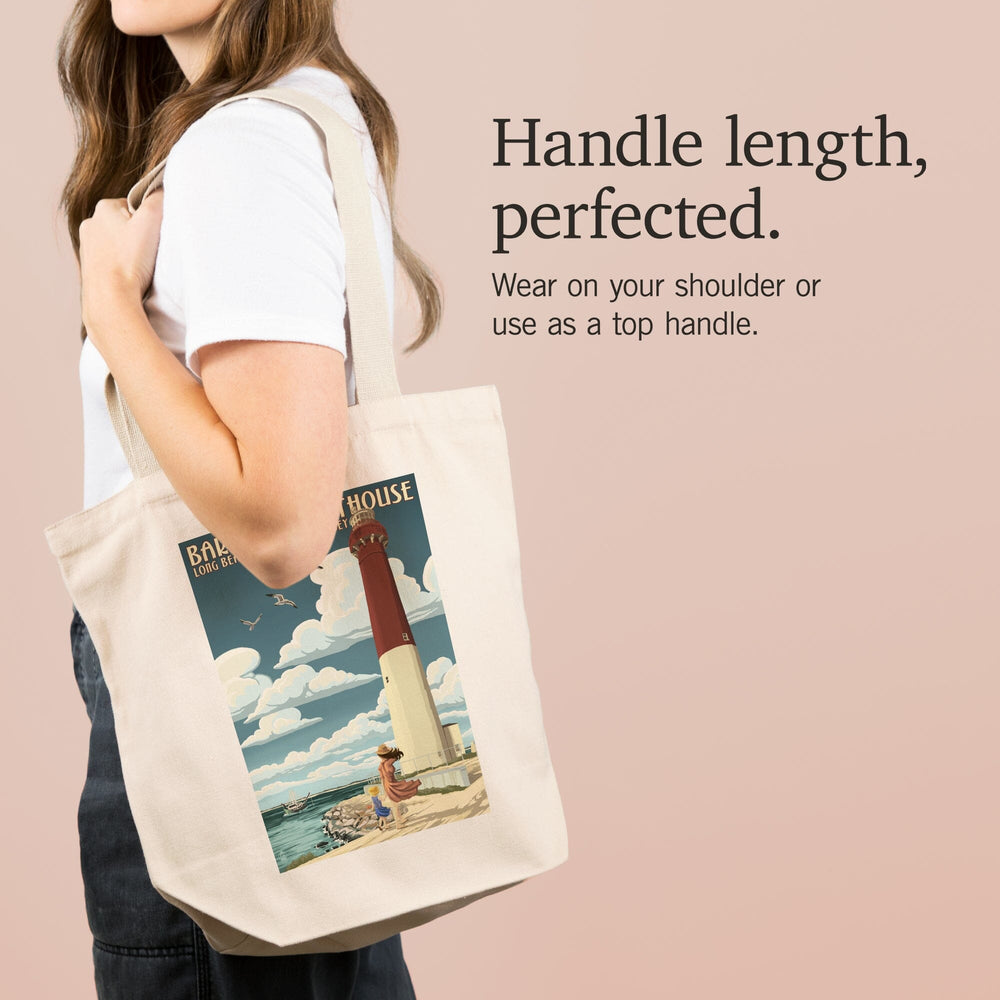 New Jersey Shore, Barnegat Lighthouse, Tote Bag Totes Lantern Press 