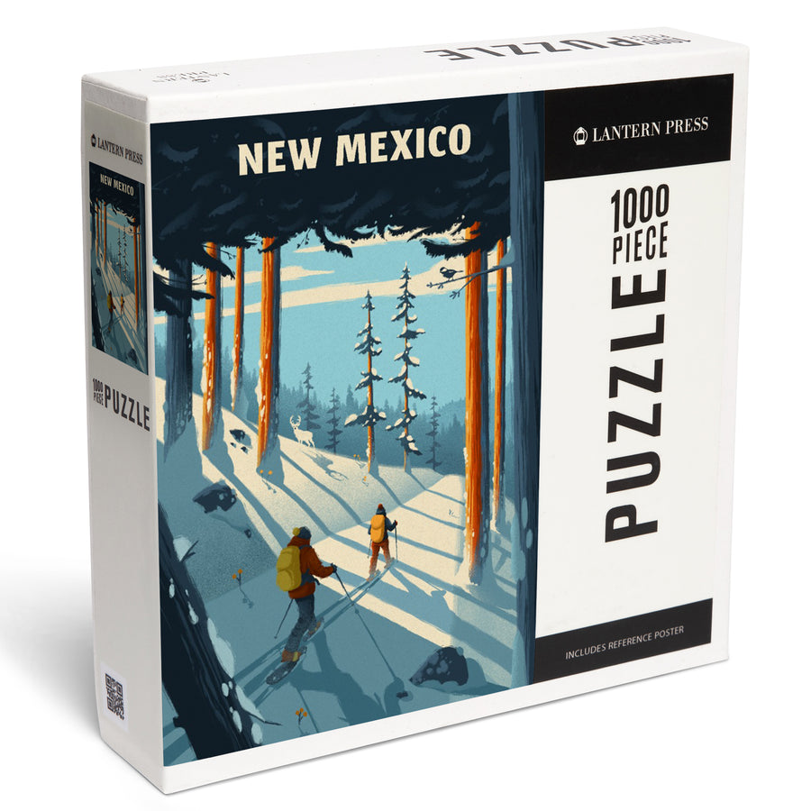 New Mexico, Better on Foot, Snowshoeing, Jigsaw Puzzle Puzzle Lantern Press 