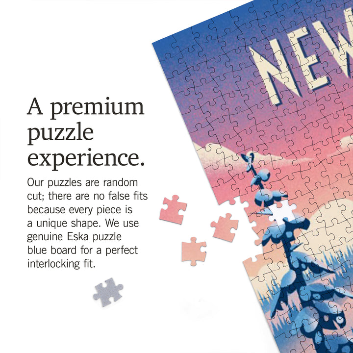 New Mexico, Shred the Gnar, Snowboarding, Jigsaw Puzzle Puzzle Lantern Press 