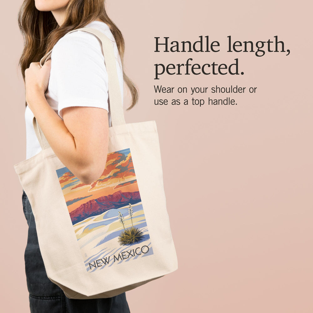 New Mexico, White Sands Sunset, Tote Bag Totes Lantern Press 
