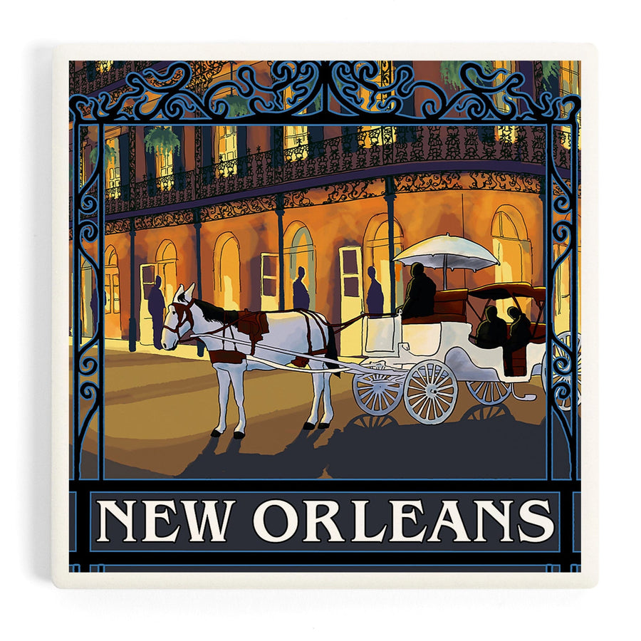New Orleans, Louisiana, French Quarter, Coasters Coasters Lantern Press 