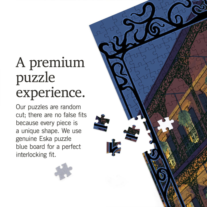 New Orleans, Louisiana, French Quarter, Jigsaw Puzzle Puzzle Lantern Press 