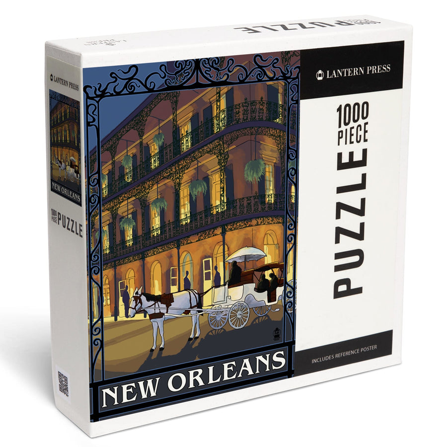 New Orleans, Louisiana, French Quarter, Jigsaw Puzzle Puzzle Lantern Press 