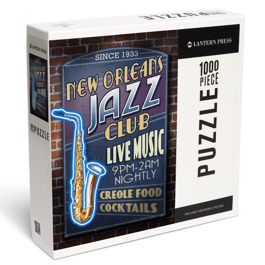 New Orleans, Louisiana, Jazz Club, Jigsaw Puzzle Puzzle Lantern Press 