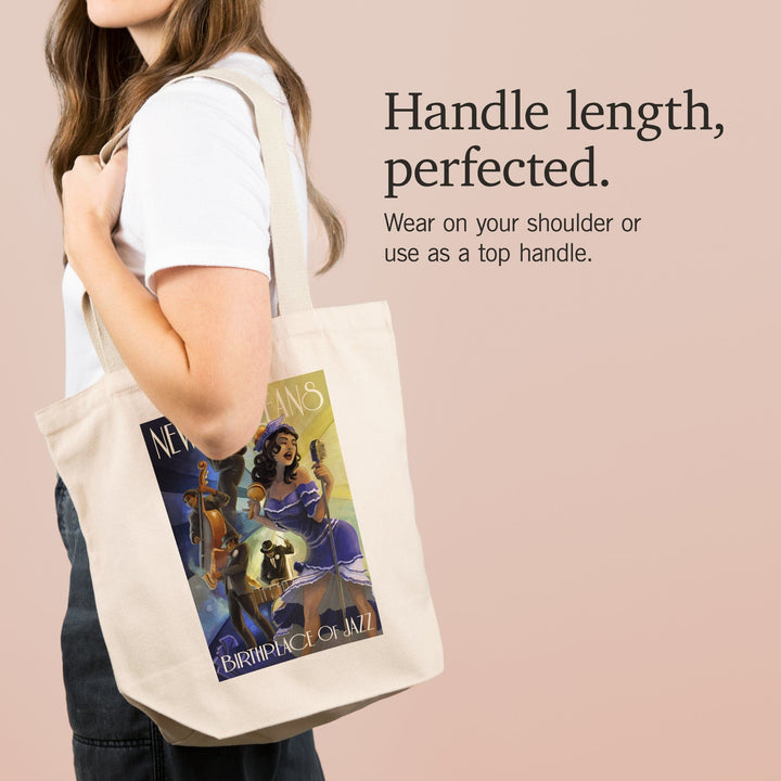 New Orleans, Louisiana, Jazz Scene, Tote Bag Totes Lantern Press 