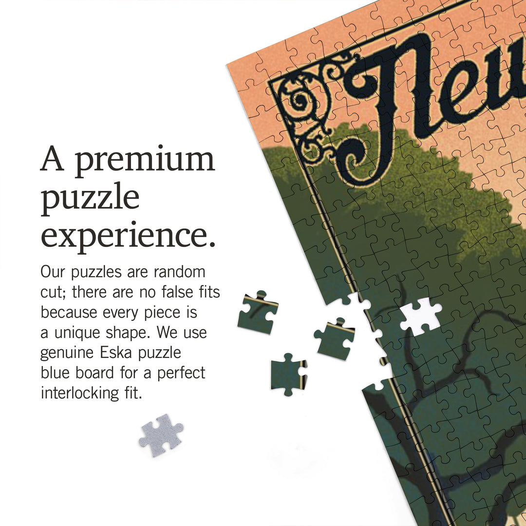 New Orleans, Louisiana, Litho, Jigsaw Puzzle Puzzle Lantern Press 