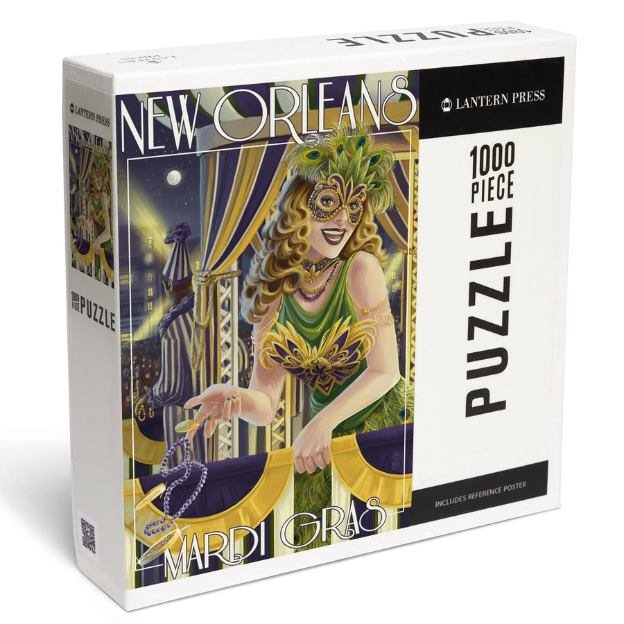 New Orleans, Louisiana, Mardi Gras, Jigsaw Puzzle Puzzle Lantern Press 