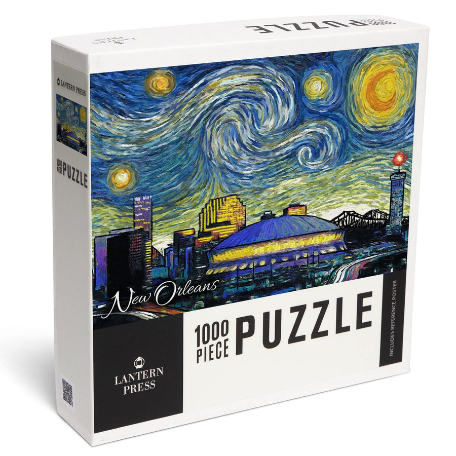 New Orleans, Louisiana, Starry Night City Series, Jigsaw Puzzle Puzzle Lantern Press 