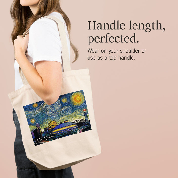 New Orleans, Louisiana, Starry Night City Series, Tote Bag Totes Lantern Press 