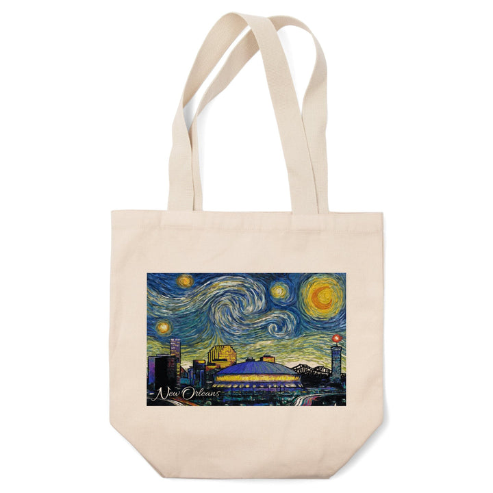 New Orleans, Louisiana, Starry Night City Series, Tote Bag Totes Lantern Press 