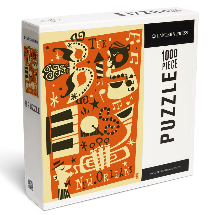 New Orleans, Louisiana, The Big Easy, Jigsaw Puzzle Puzzle Lantern Press 